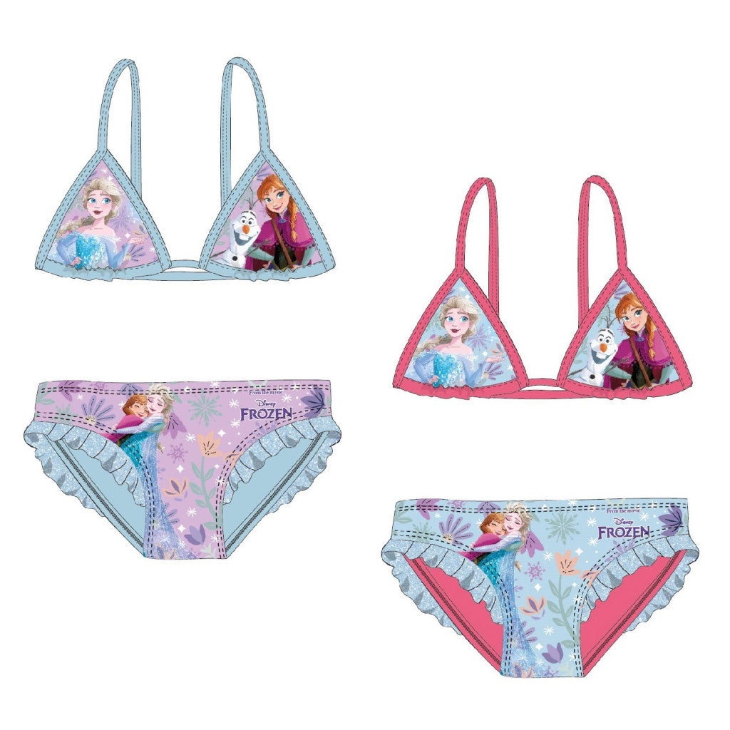Disney Frozen Sisters of Snow bērnu peldkostīms, bikini 3-8 gadi
