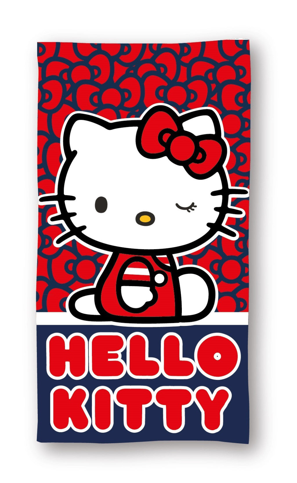 Hello Kitty Cutie Style vannas dvielis, pludmales dvielis 70x140cm (ātri žūstošs)