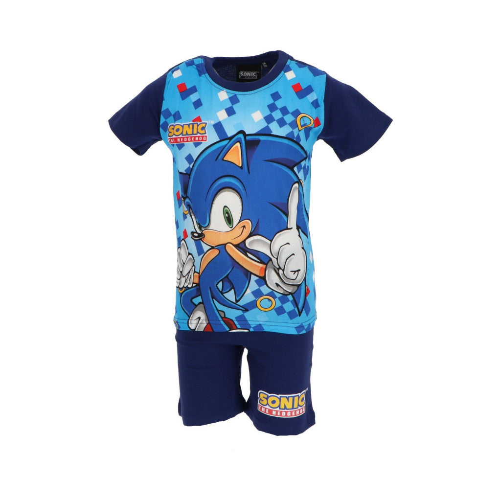 Sonic the Hedgehog bērnu īsā pidžama 3-8 gadi