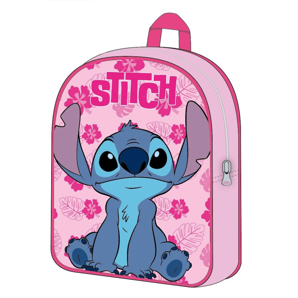 Disney Lilo un Stitch Pink Leaf mugursoma, soma 40 cm