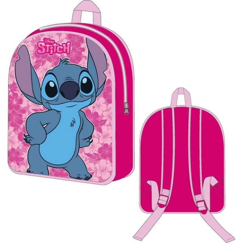 Disney Lilo un Stitch Pink Leaf mugursoma, soma 30 cm