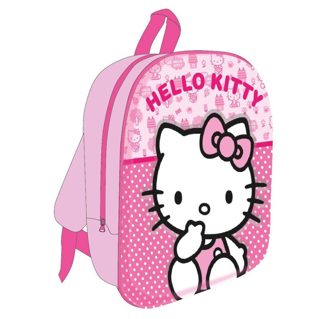 Hello Kitty mīlīgā 3D mugursoma, soma 30 cm
