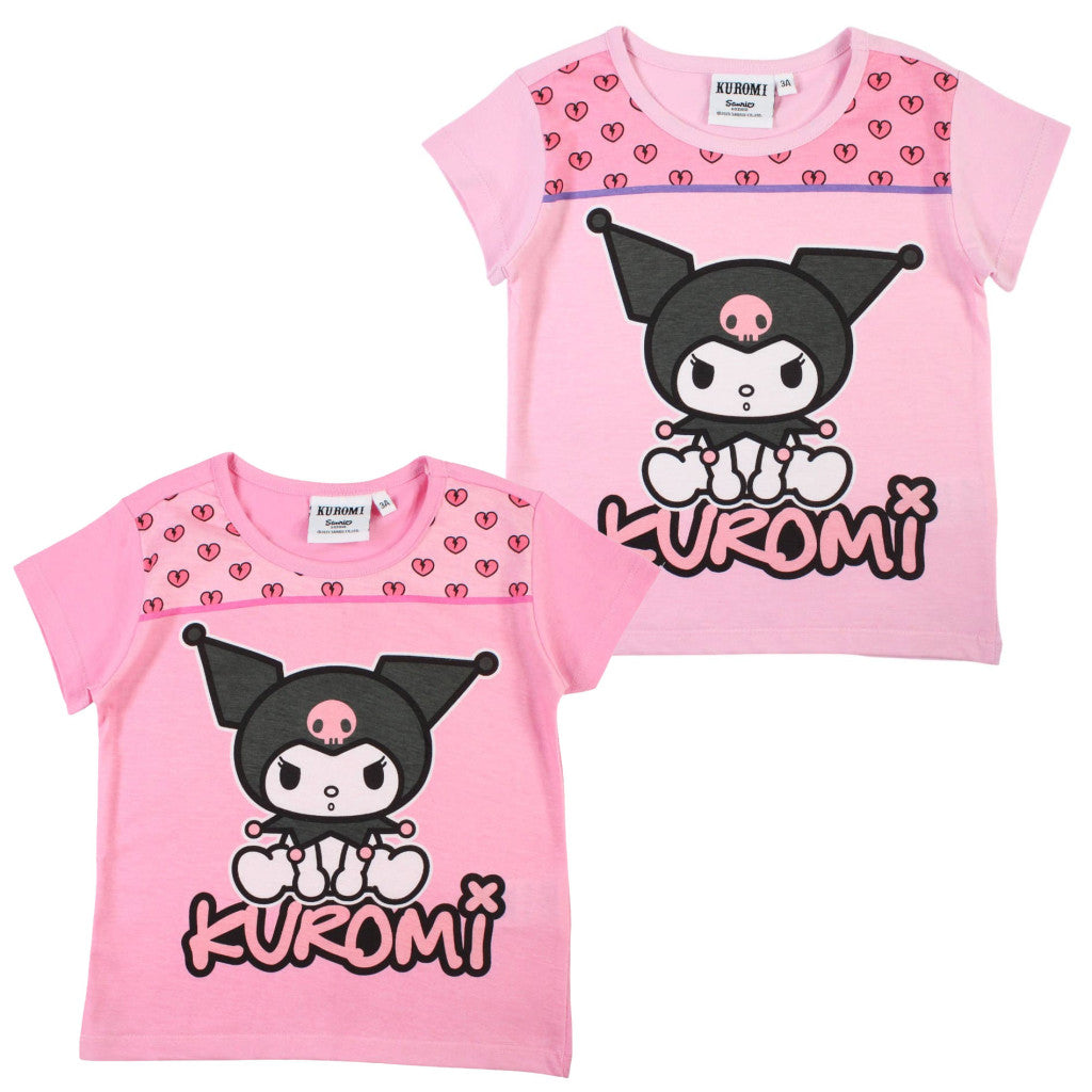 Hello Kitty Kuromi bērnu īsais krekliņš, topiņš 3-8 gadi