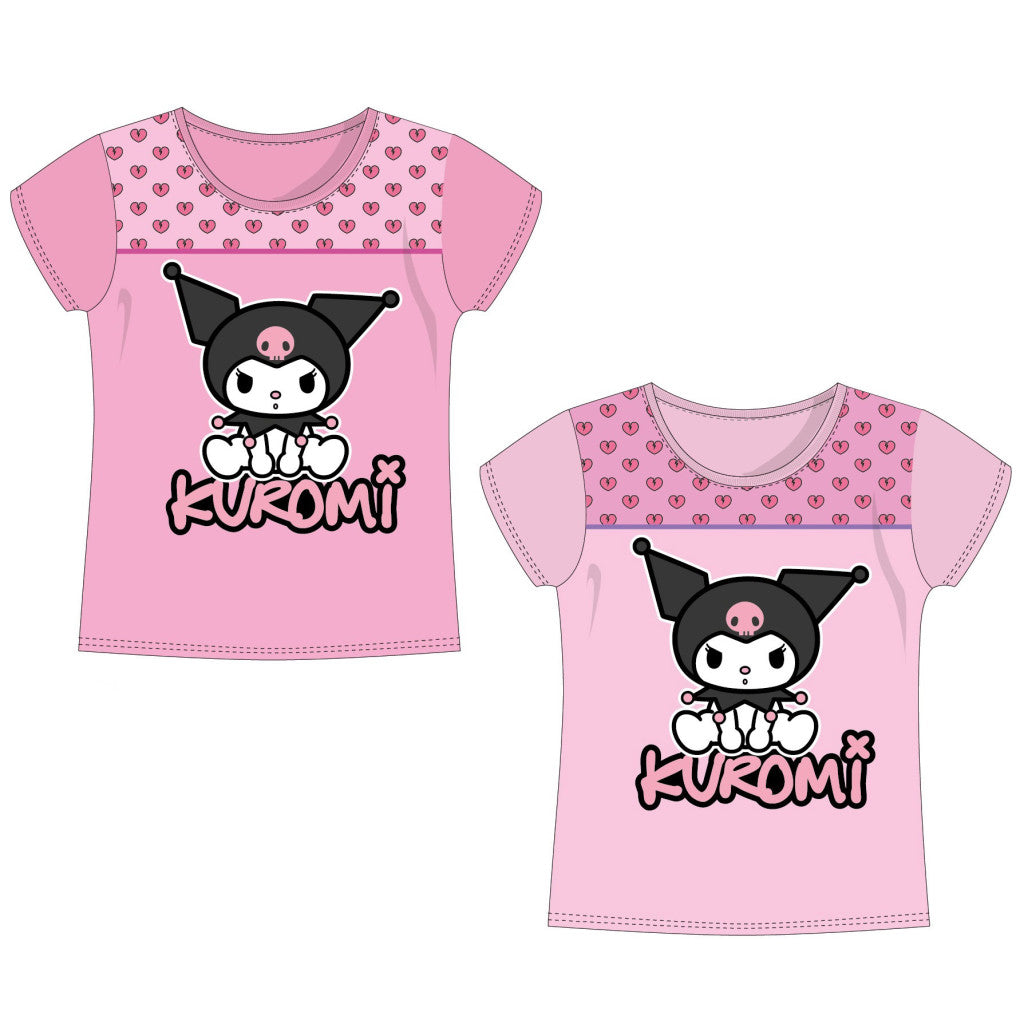 Hello Kitty Kuromi bērnu īsais krekliņš, topiņš 3-8 gadi