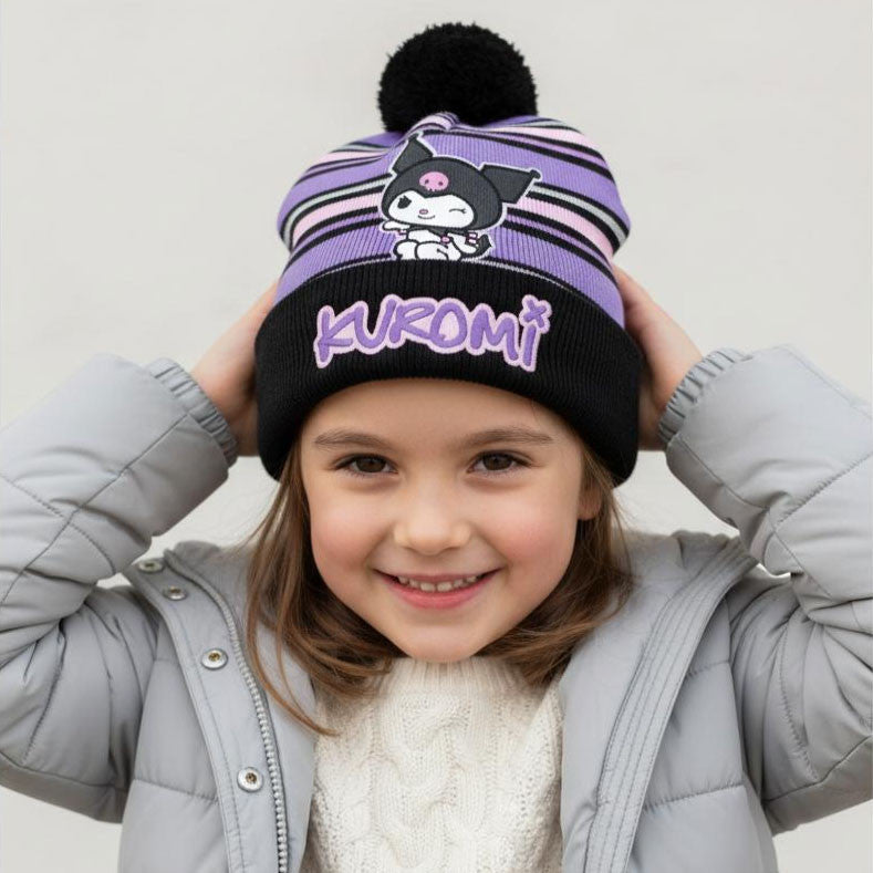 Hello Kitty Kuromi melna bērnu cepure