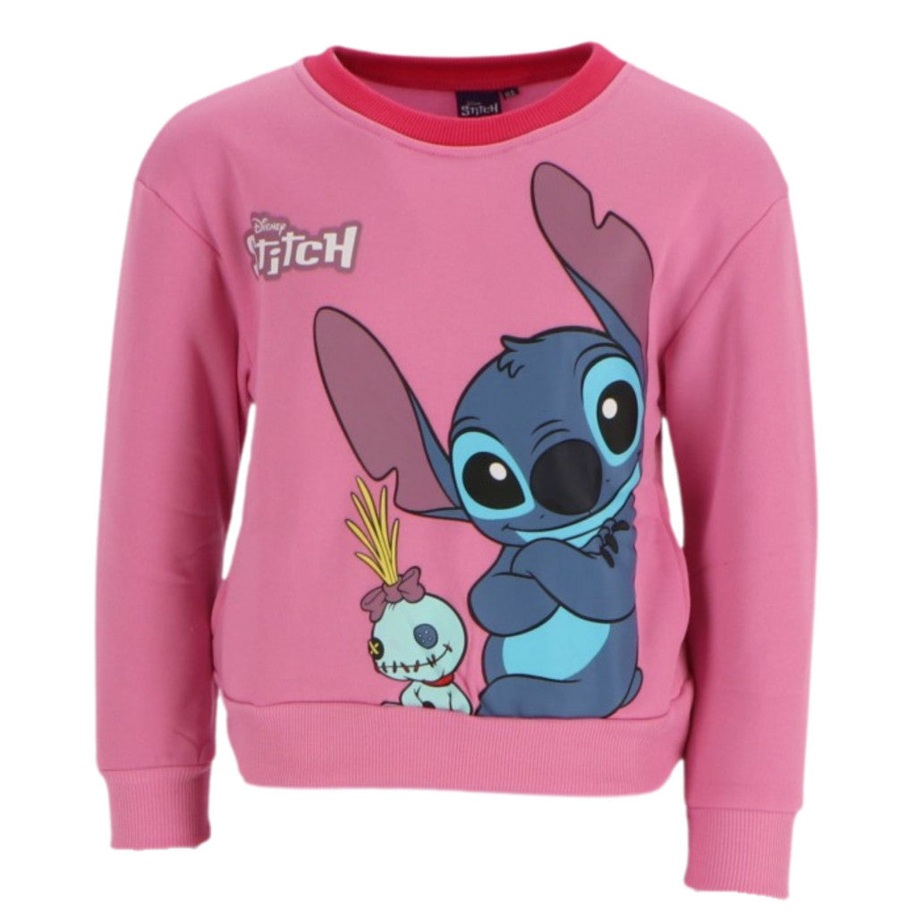 Disney Lilo un Stitch rozā bērnu džemperis 2-8 gadi / 92-128 cm