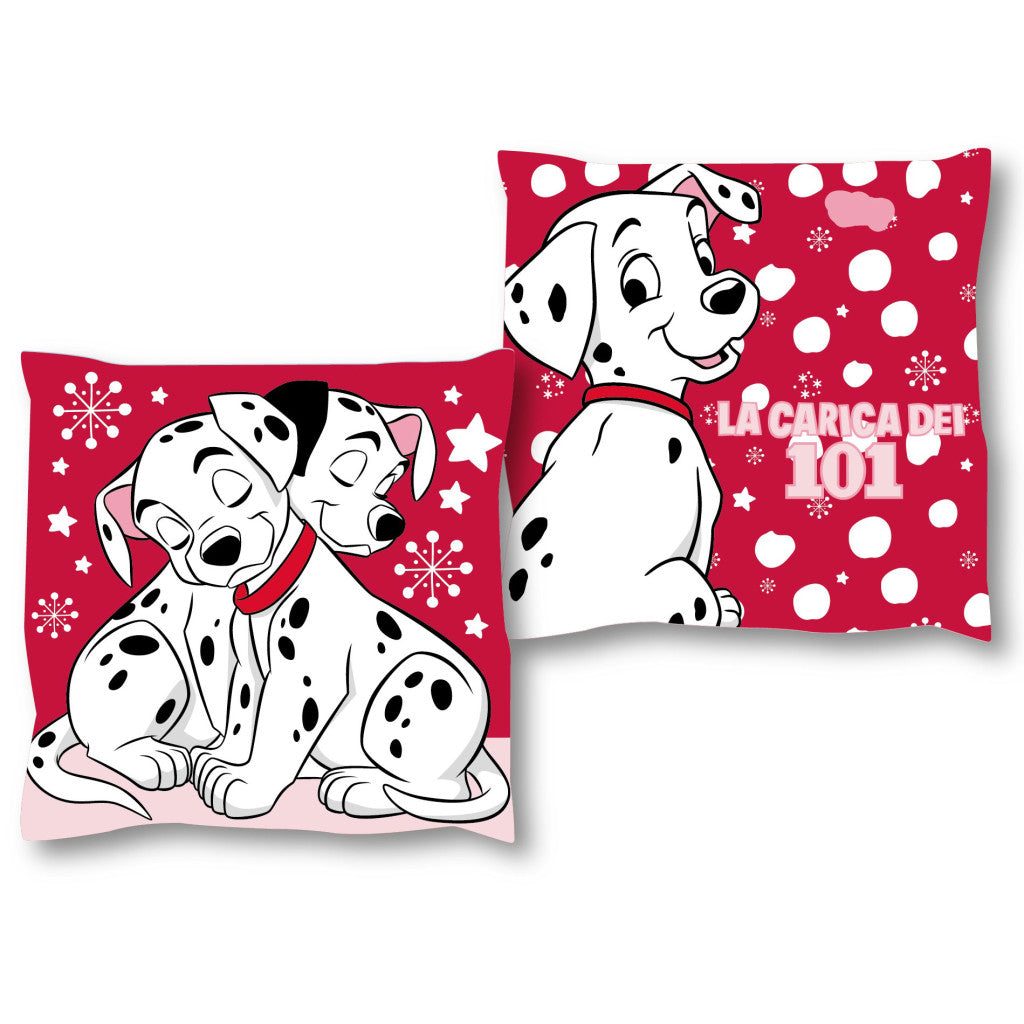Disney 101 dalmāciešu Cuddle Spots dekoratīvais spilvens 38x38 cm samts