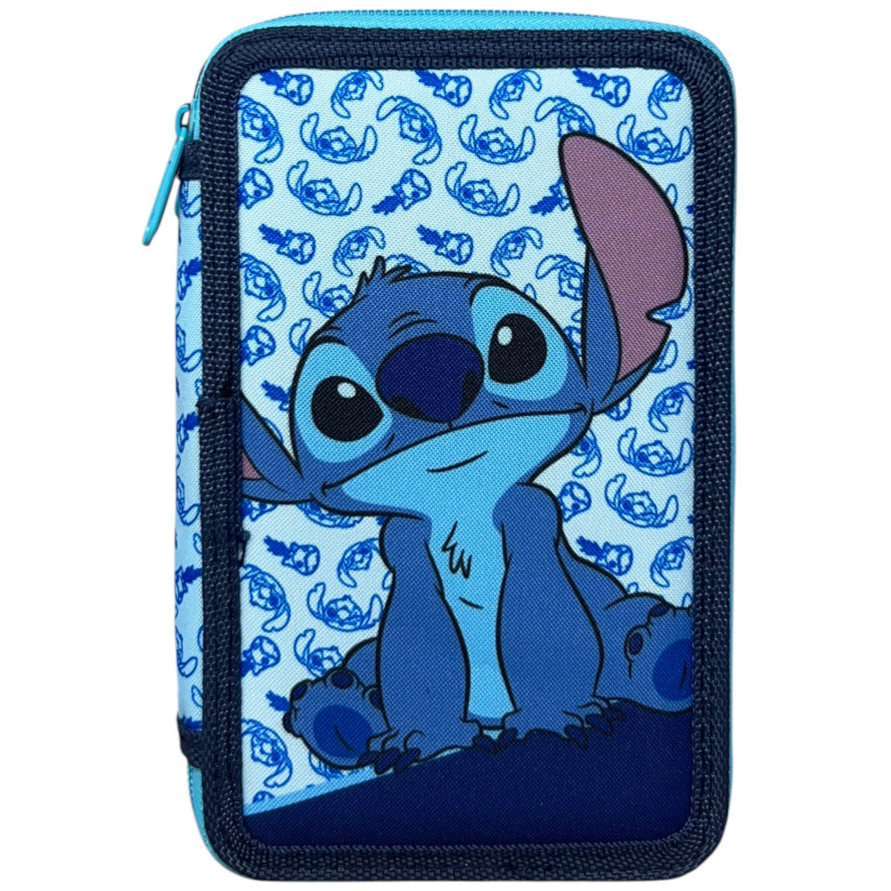 Disney Lilo un Stitch Happy zīmuļu maciņš ar 3 līmeņiem