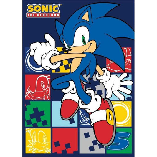 Sonic the Hedgehog Blue Blur flīsa sega 100x140cm