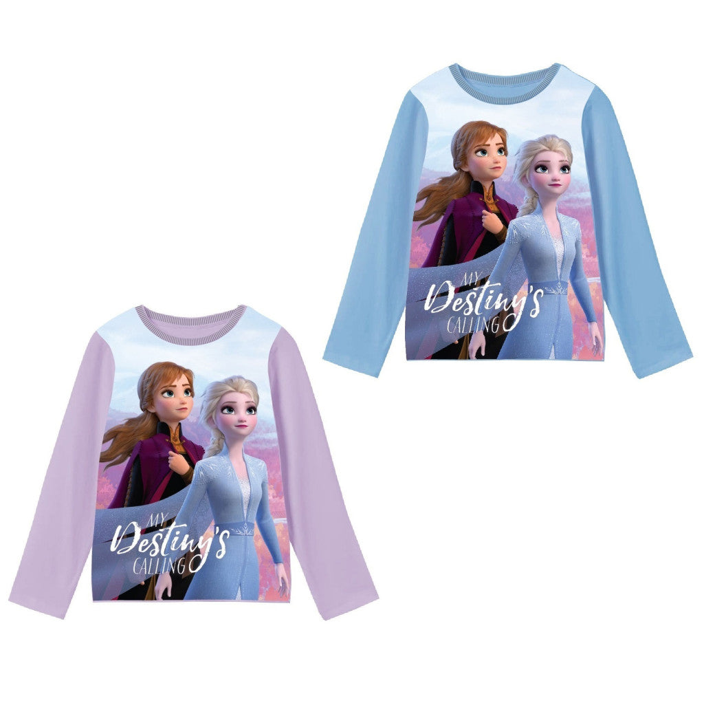 Disney Frozen Destiny bērnu krekls ar garām piedurknēm, 2-8 gadi