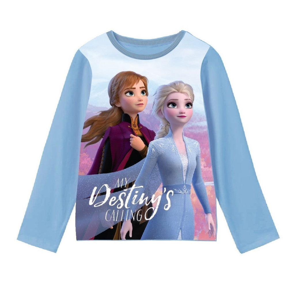Disney Frozen Destiny bērnu krekls ar garām piedurknēm, 2-8 gadi