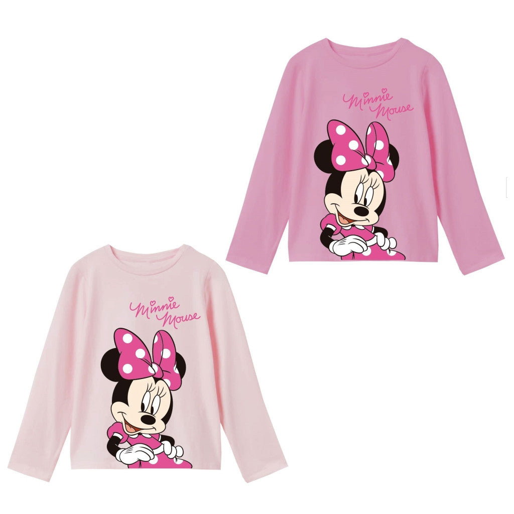 Disney Minnie bērnu krekliņš ar garām piedurknēm, vecums 2-8 gadi