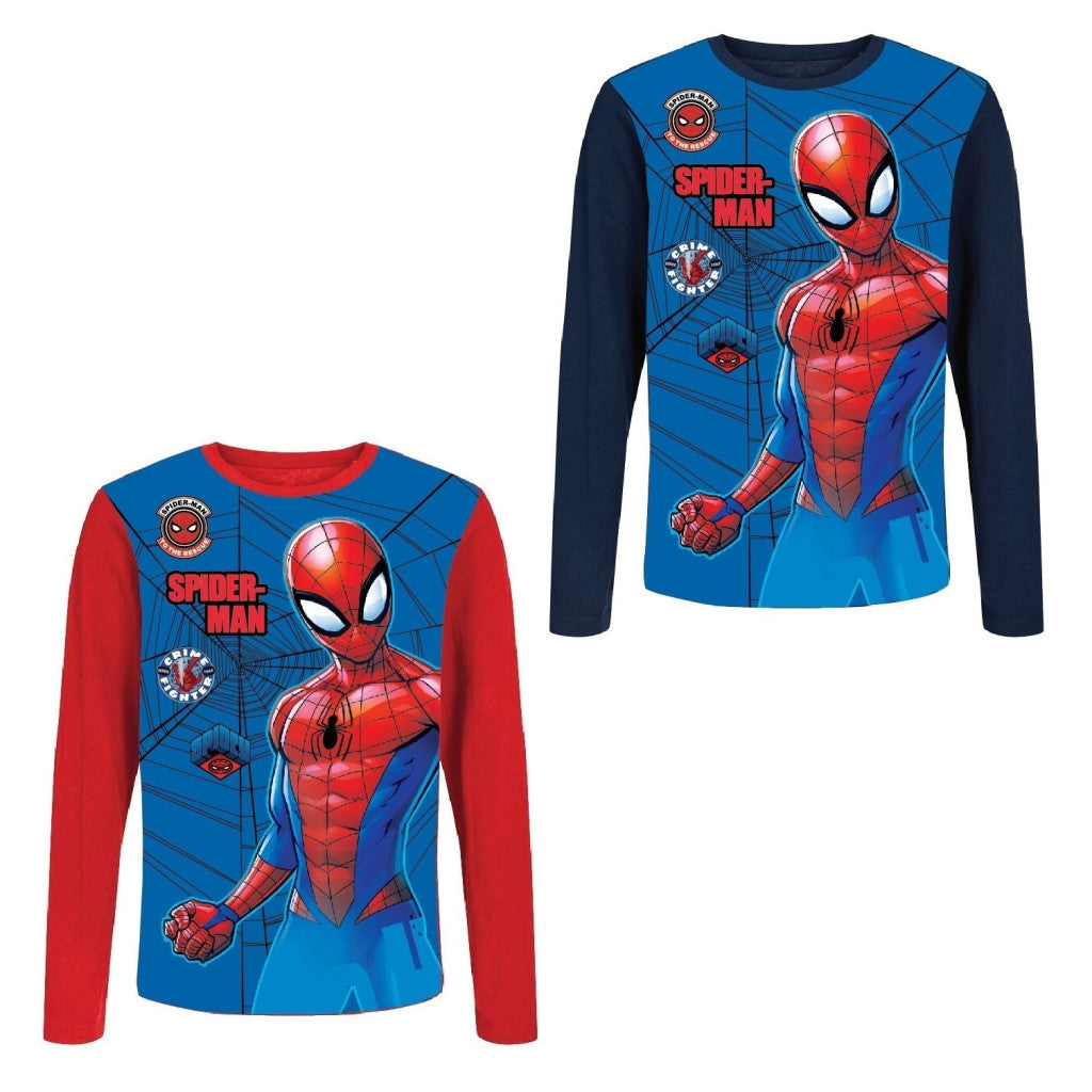 Zirnekļcilvēka "Crime Fighter" bērnu krekls ar garām piedurknēm, 3-8 gadi
