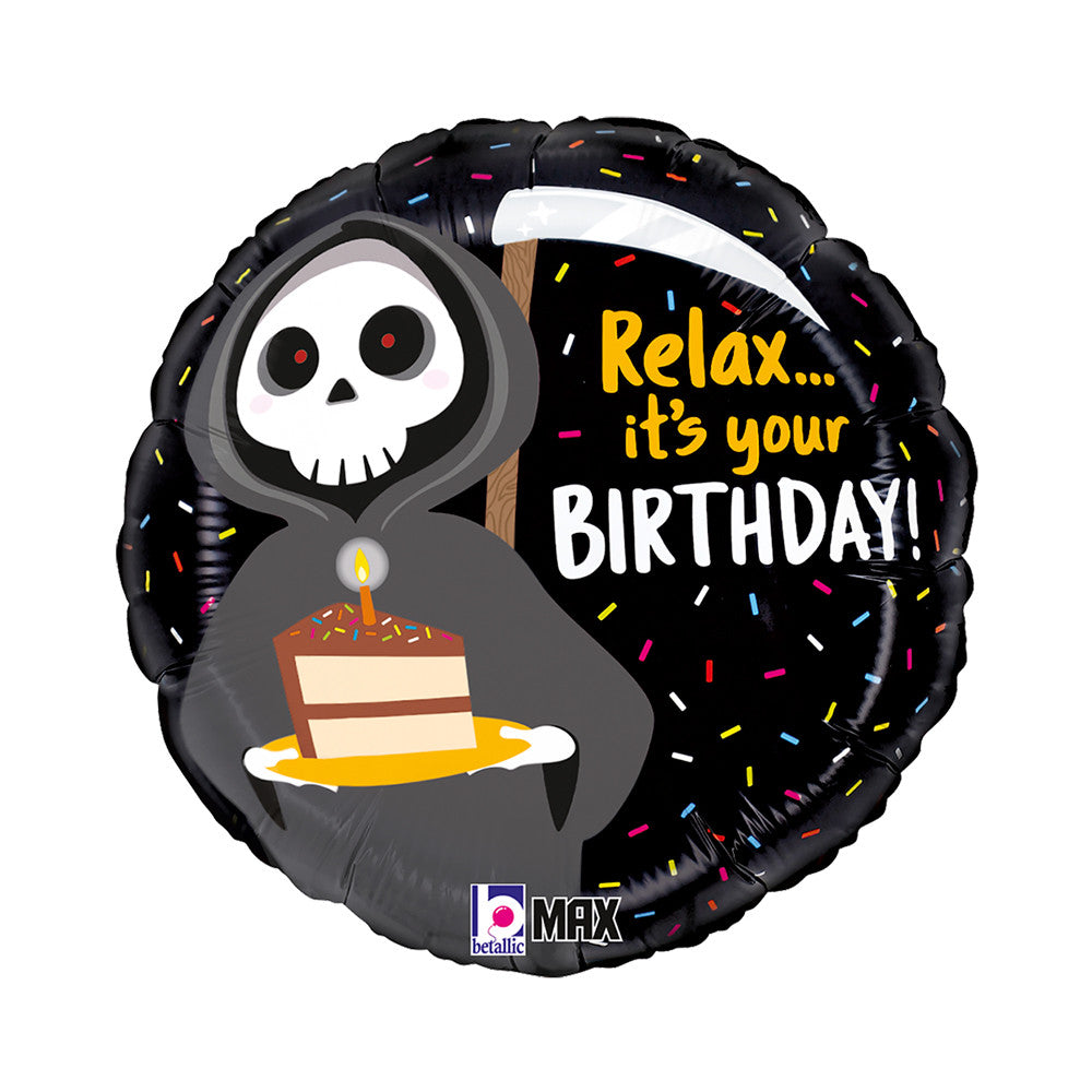Daudz laimes dzimšanas dienā, Grim Reaper, folijas balons, 46 cm