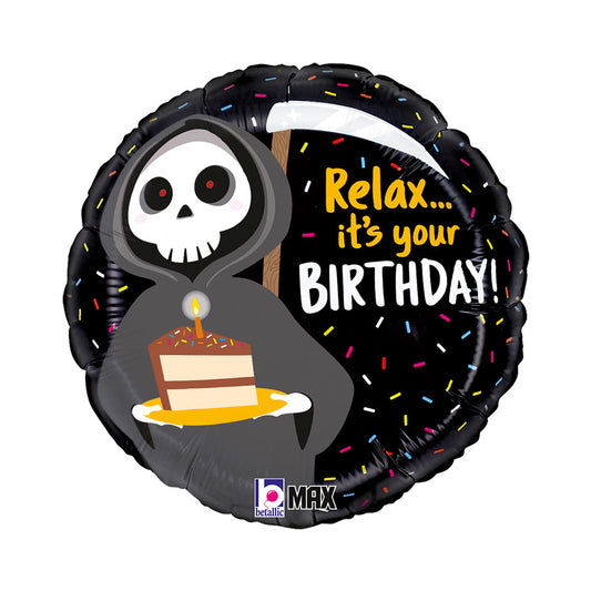 Daudz laimes dzimšanas dienā, Grim Reaper, folijas balons, 46 cm