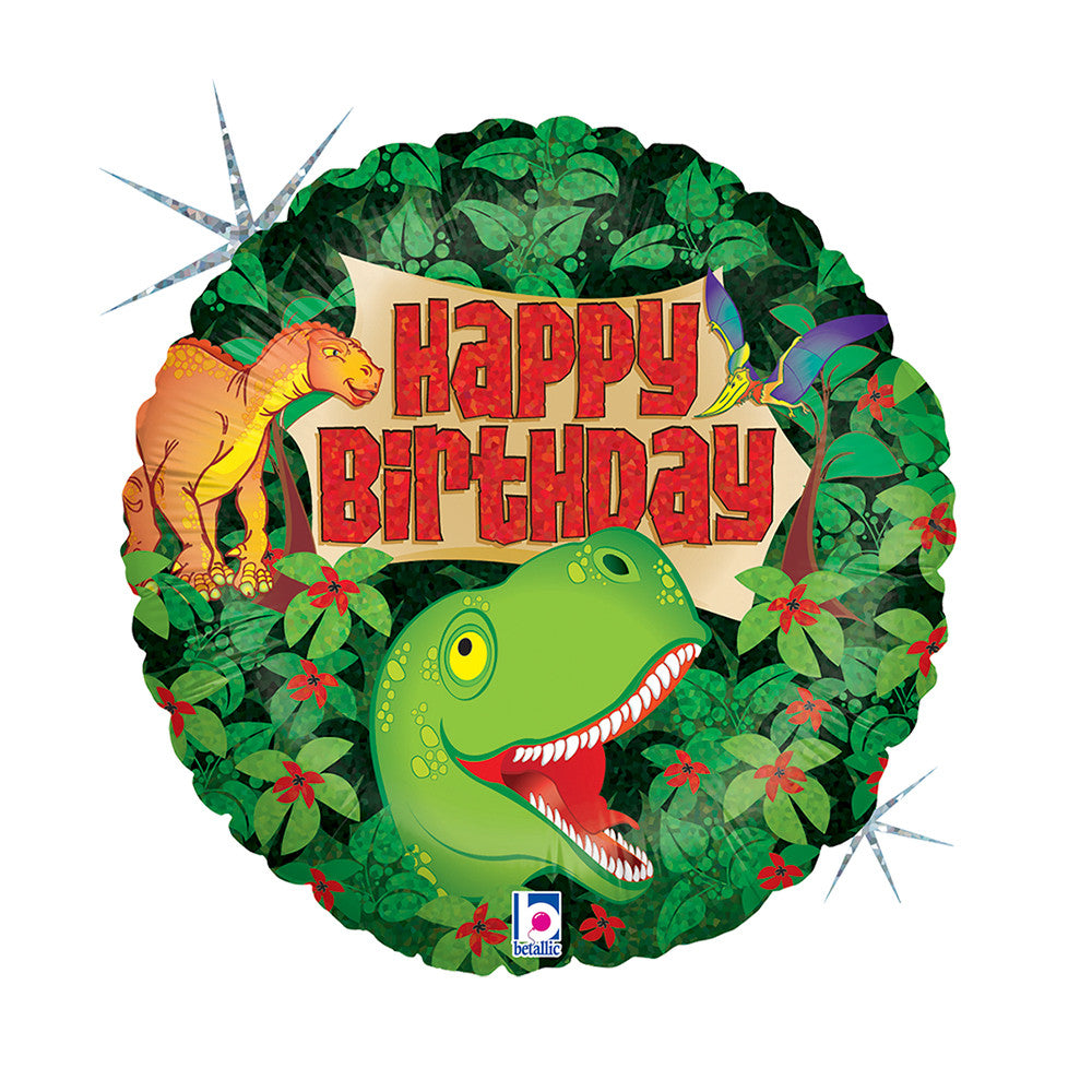 Hologrāfiska folijas balons "Dinosaur" 46 cm