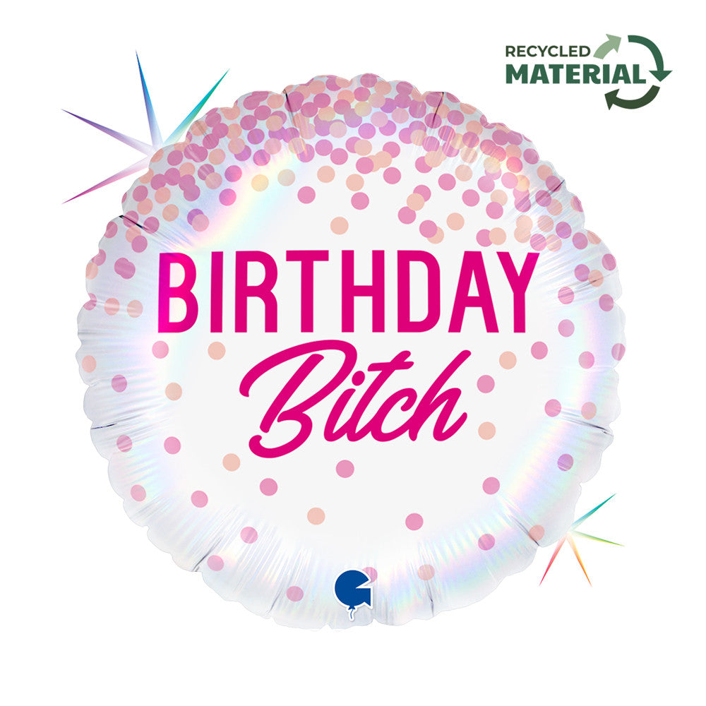 Daudz laimes dzimšanas dienā, kucīte, folijas balons 46 cm