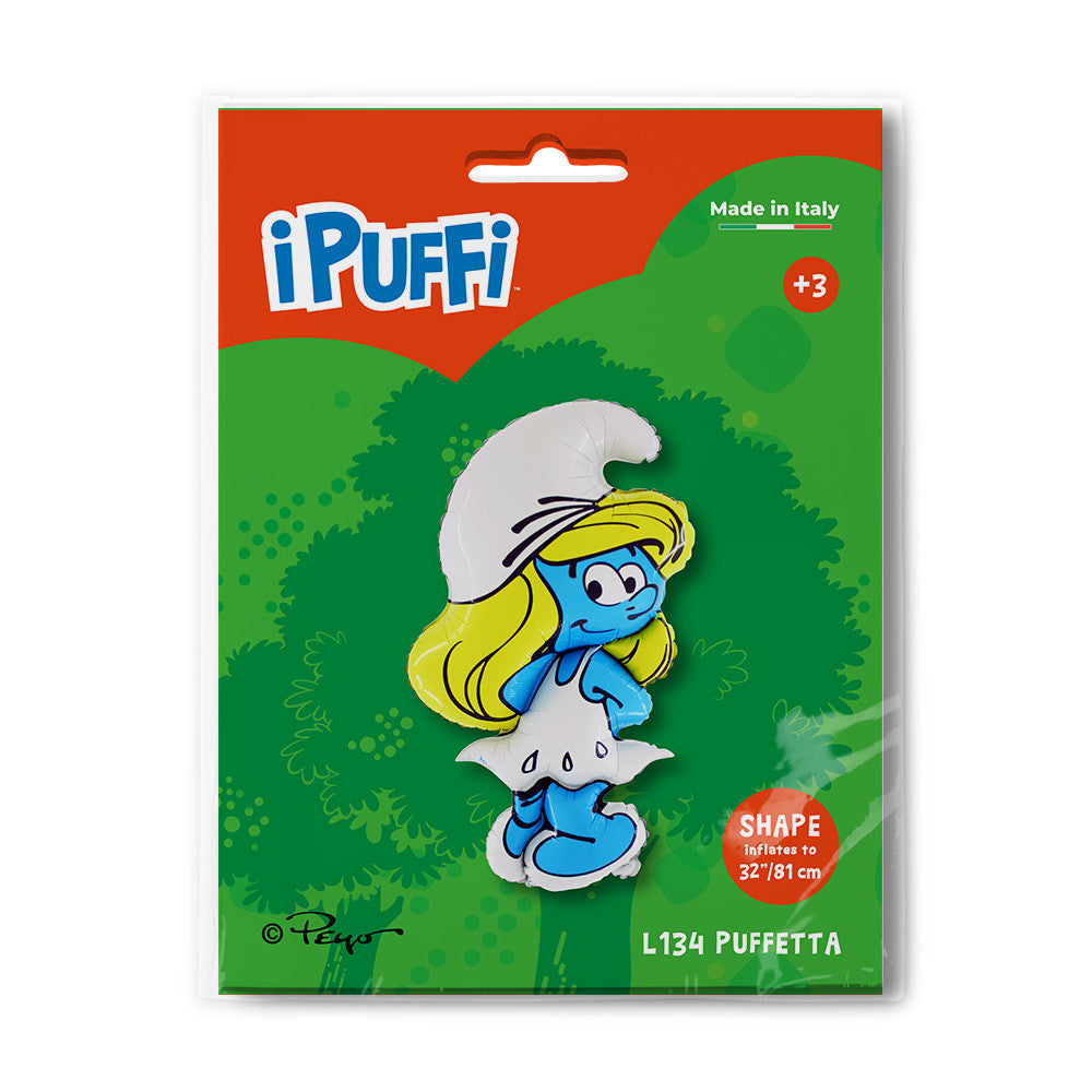 Smurfu Smurfetes folijas balons 81 cm
