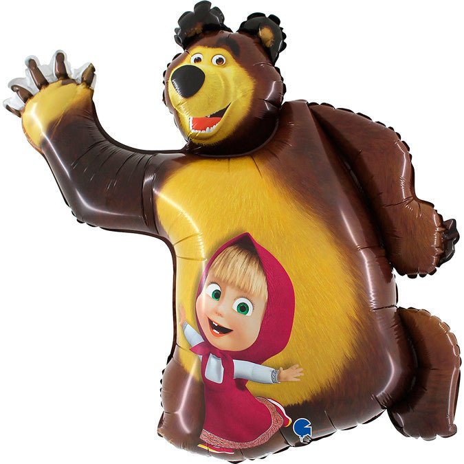Folijas balons "Maša un lācis: Smaids" 107 cm
