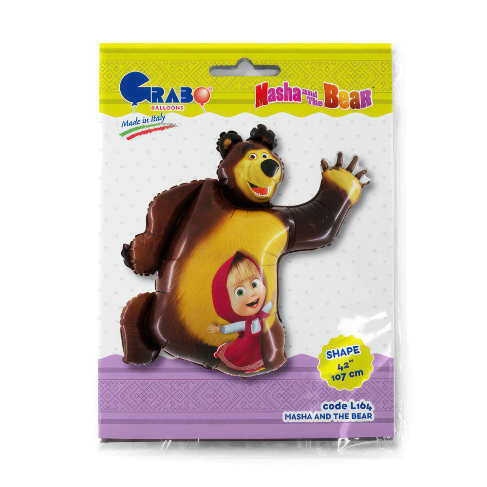 Folijas balons "Maša un lācis: Smaids" 107 cm
