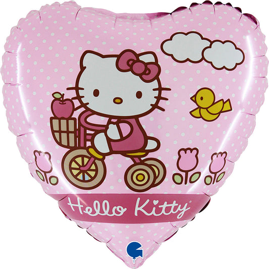 Hello Kitty velosipēda folijas balons 46 cm