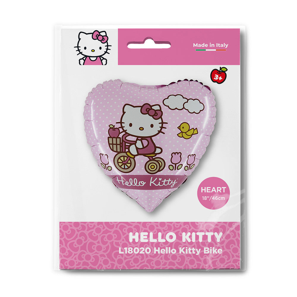 Hello Kitty velosipēda folijas balons 46 cm