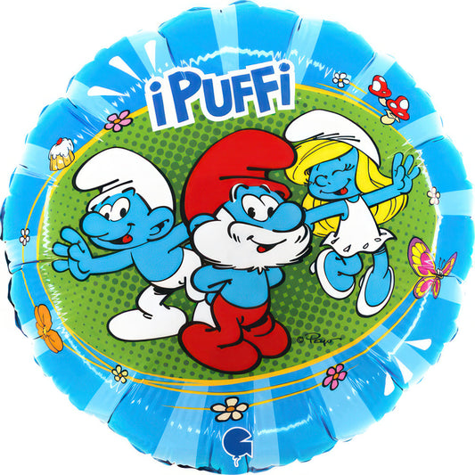 Smurfu jautrības folijas balons 46 cm