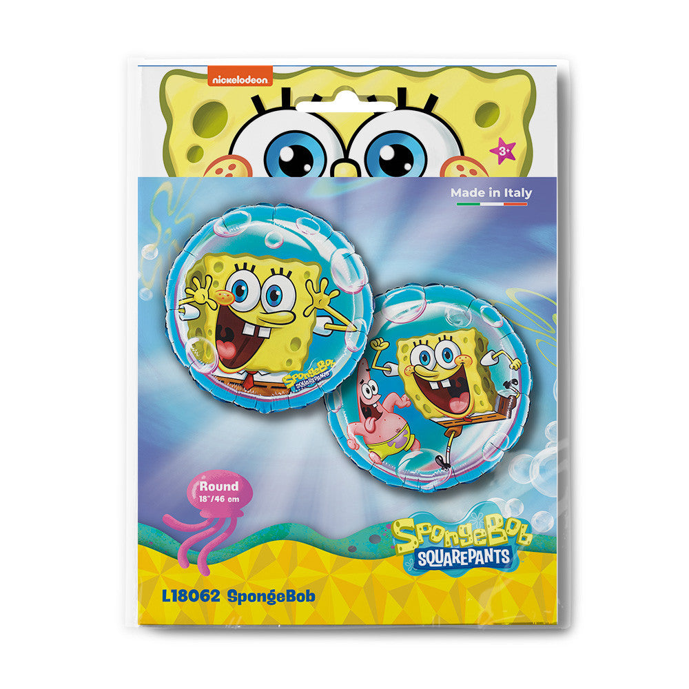 SpongeBob burbuļu folijas balons 46 cm