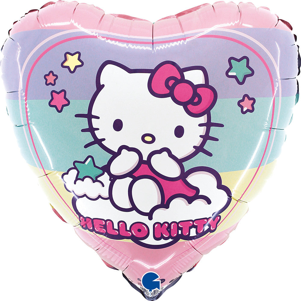 Hello Kitty varavīksnes folijas balons 46 cm