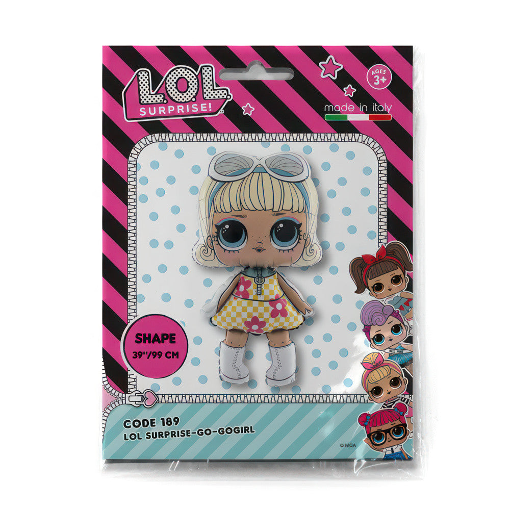 LOL pārsteiguma Go Go Girl folijas balons 99 cm