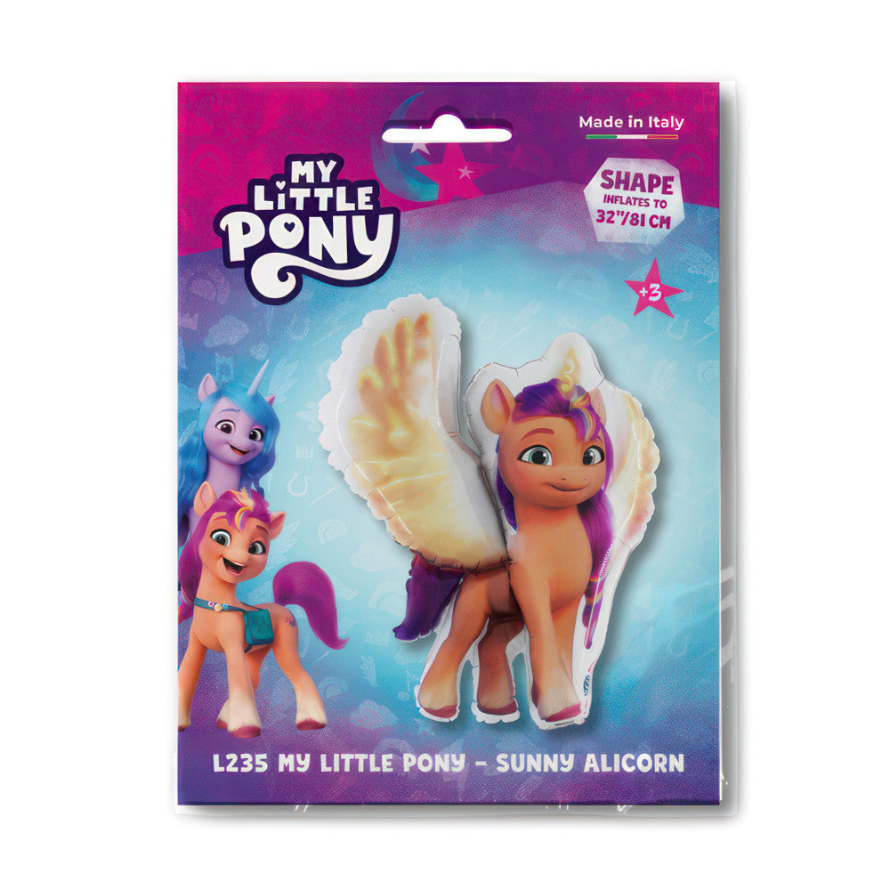 My Little Pony Saulains folijas balons 81 cm