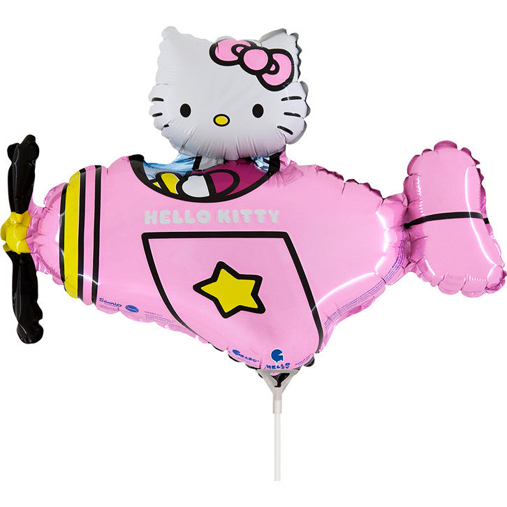 Hello Kitty lidmašīnas rozā mini folijas balons 35 cm (WP)