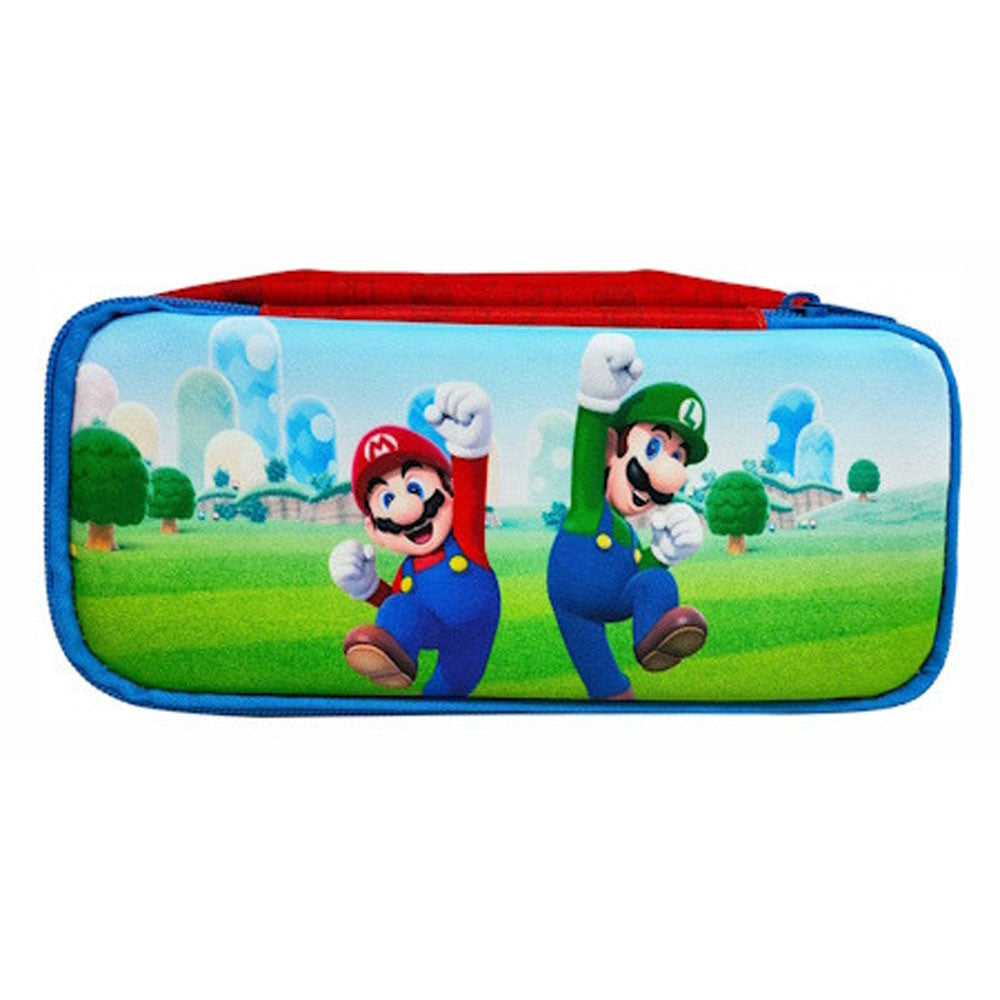 Super Mario Jump zīmuļu maciņš ar 2 nodalījumiem, 26 cm