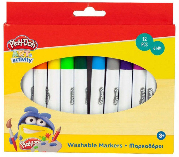 Play-Doh Art mazgājami marķieri 12 gab.