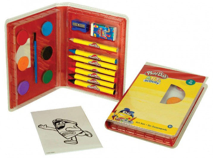 Play-Doh mākslas radošais komplekts, 24 detaļu zīmēšanas komplekts