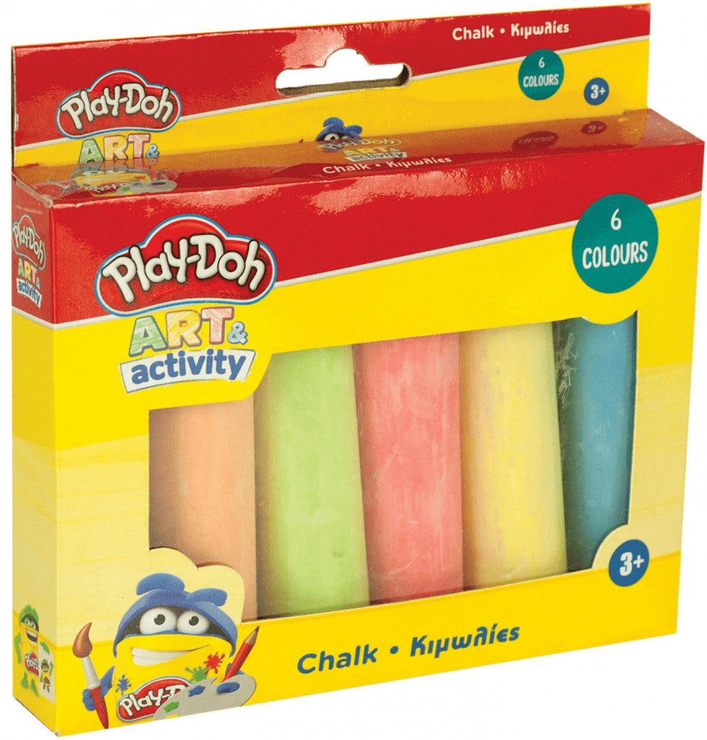 Play-Doh Art krāsainie jumbo krītiņi, 6 gabali