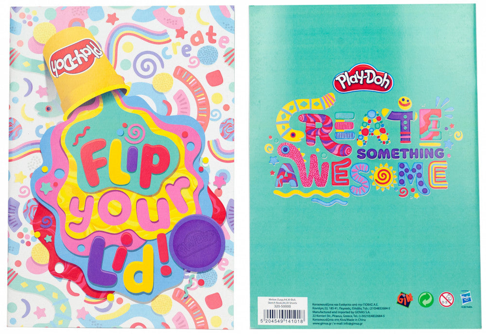 Play-Doh Art A/4 skicēšanas burtnīca, zīmēšanas burtnīca, 30 lappuses