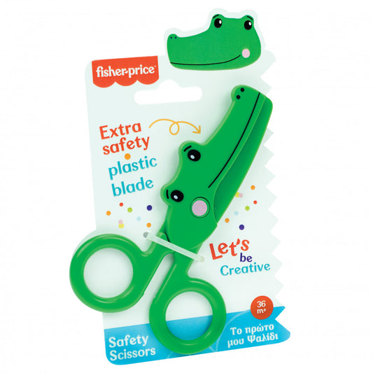 Fisher-Price krokodilu drošības šķēres 13 cm