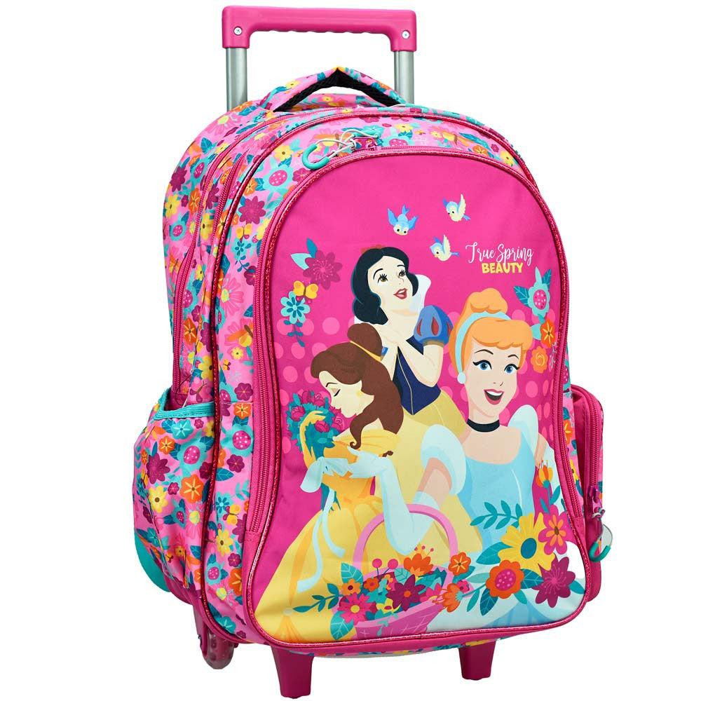 Disney Princess pavasara skolas soma riteņiem, soma 46 cm