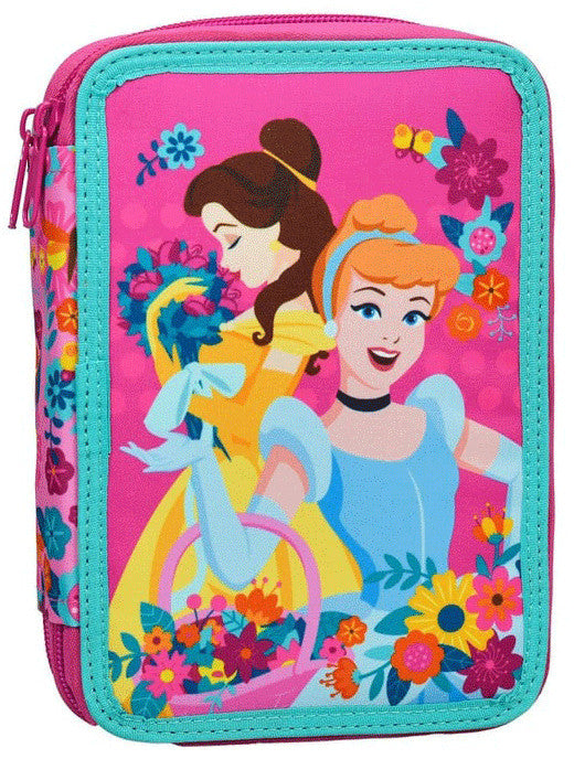 Disney Princess Pavasara pildīts zīmuļu maciņš ar 2 līmeņiem