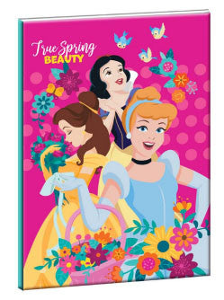 Disney Princess Spring B/5 līniju piezīmju grāmatiņa, 40 lapas