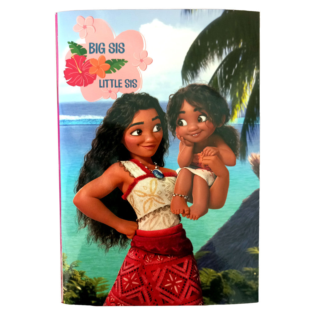 Disney Vaiana Big Sis B5 līniju piezīmju grāmatiņa, 40 lapas