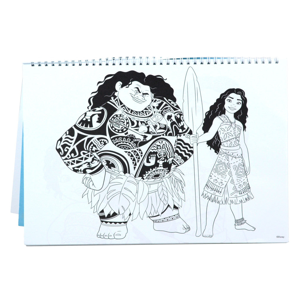 Disney Vaiana Together Again A/4 spirālveida skicēšanas burtnīca ar 40 lapām un uzlīmi