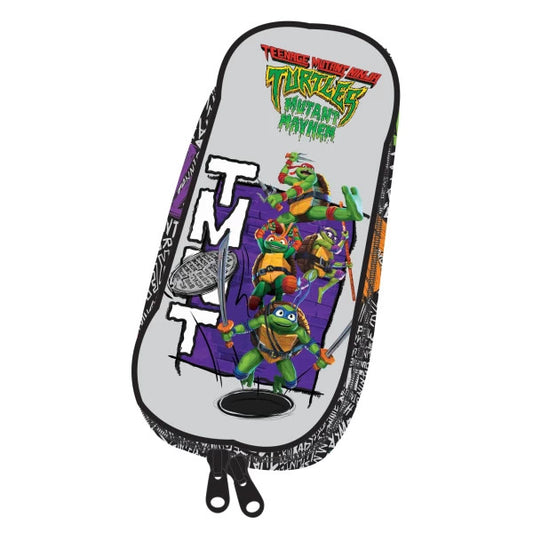 Pusaudžu mutantu nindzju bruņurupuči TMNT zīmuļu maciņš ar 2 nodalījumiem 26 cm