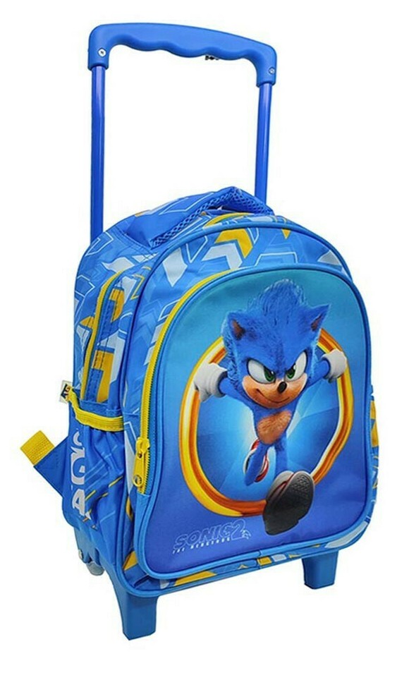 Sonic the Hedgehog Speed Sonic the Hedgehog Ritošā bērnudārza mugursoma, soma 30 cm