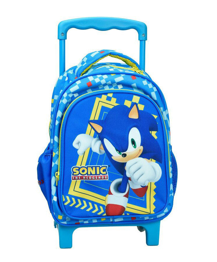 Sonic the Hedgehog Rush Sonic the Hedgehog riteņojoša bērnudārza mugursoma, 30 cm soma