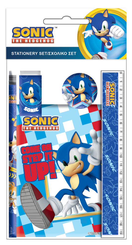 Sonic the Hedgehog Rush Sonic the Hedgehog kancelejas piederumu komplekts 5 gab.