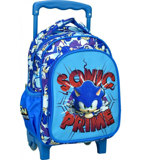 Sonic the Hedgehog Prime Sonic the Hedgehog Ritošā bērnudārza mugursoma, soma 30 cm