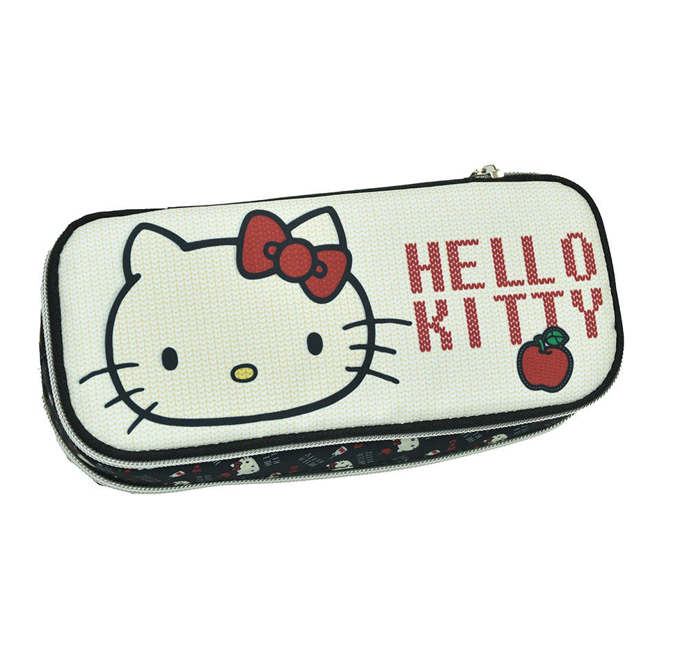 Hello Kitty zīmuļu maciņš ar 2 nodalījumiem, 26 cm