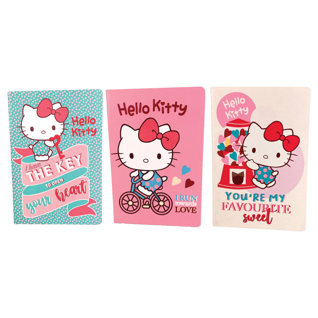 Hello Kitty Sweetheart A5 piezīmju grāmatiņu komplekts, 3 gab.